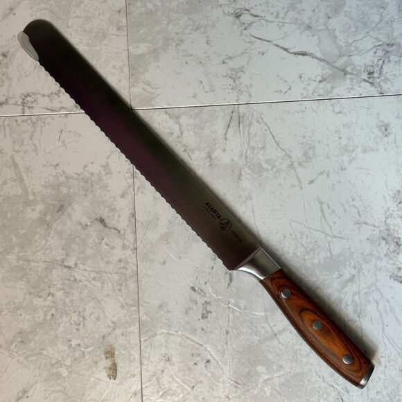 Messermeister Avanta 10” Scalloped Slicer Knife New - Picture 4 of 15